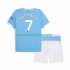 Camisola Manchester City Omar Marmoush 7 Criança Equipamento Primeiro 2025-2026 Manga Curta